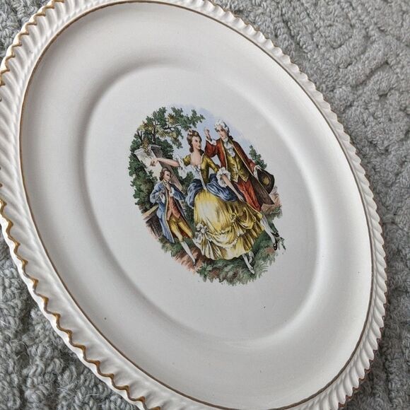 THE Harker Pottery Vintage Victorian Plate 22k Gold - Picture 7 of 7